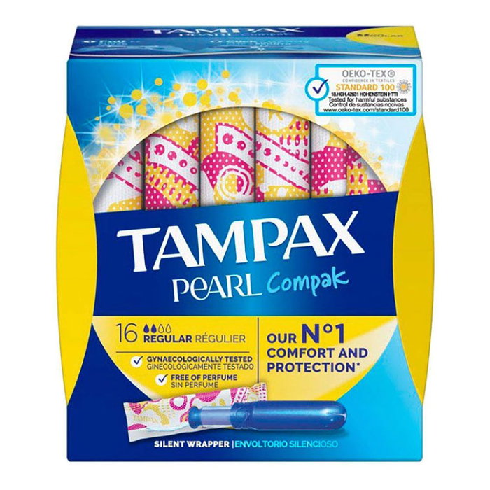 Tampax Pearl Tampons Réguliers 16 unités Tampax Pearl Tampons Réguliers 16 unités