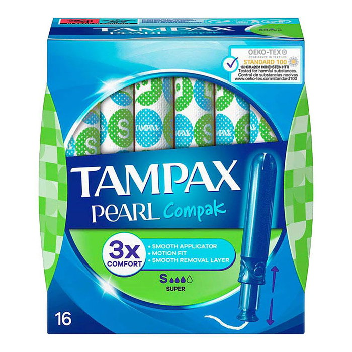 Tampax Pearl Super Compak 16 unités