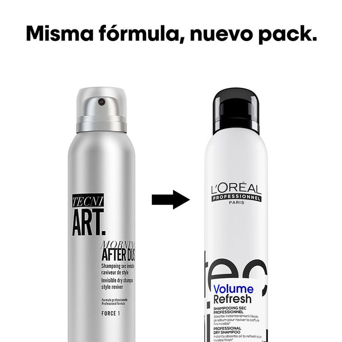 L'Oréal Professionnel Tecni Art Morning After Dust Shampoing Sec Volume Invisible 200 ml Spray - Parfum Frais 24h, Sans Alcool, Pour Tous Types de Cheveux