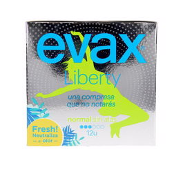 Evax Coussinets d'hygiène féminine Liberty Normal sans ailes, lot de 12