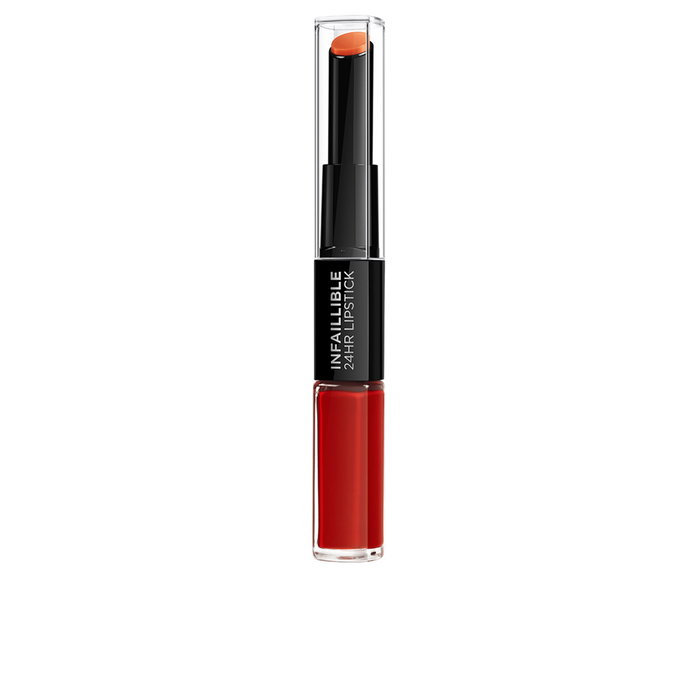 L'Oréal Paris Rouge à Lèvres Infallible 24H, Tenue Exceptionnelle 24H, 6 ml, Nuancier #506 Rouge - Formule à l'Acide Hyaluronique, Pigmentée et Hydratante
