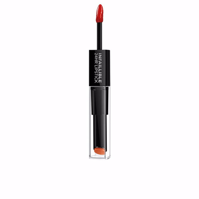 L'Oréal Paris Rouge à Lèvres Infallible 24H, Tenue Exceptionnelle 24H, 6 ml, Nuancier #506 Rouge - Formule à l'Acide Hyaluronique, Pigmentée et Hydratante