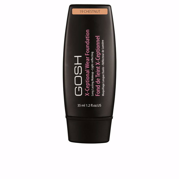 Gosh Fond de Teint X-ceptional Wear Foundation Long Lasting Makeup #19-Chestnut 35 ml