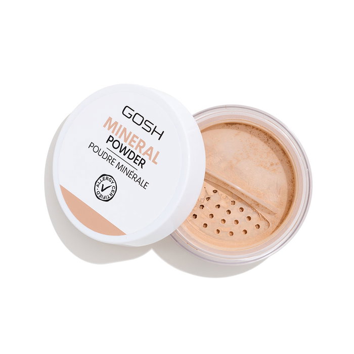 Gosh Poudre Minérale 008-tan - Poudre Libre Matifiante et Naturelle, 8g, Tous Types de Peaux
