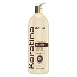Kativa Shampooing à la Kératine 1000 ml, Nourrit et Renforce les Cheveux