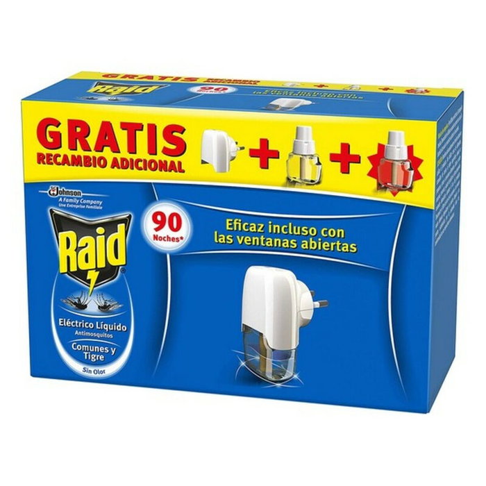 Raid Protection Antimoustiques Électrique avec 2 Recharges
