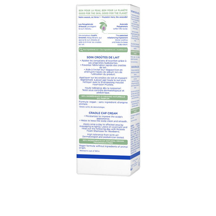 Mustela Soin des croûtes de lait BÉBÉ-ENFANT 40 ml Apaise, hydrate, élimine et prévient les squames du cuir chevelu des nourrissons et jeunes enfants