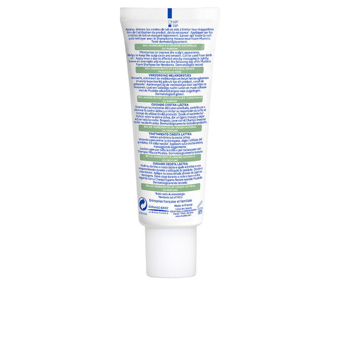 Mustela Soin des croûtes de lait BÉBÉ-ENFANT 40 ml Apaise, hydrate, élimine et prévient les squames du cuir chevelu des nourrissons et jeunes enfants