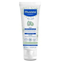 Mustela Crème Anti-Croûtes de Lait et Dermatite Séborrhéique à l'Avocat, Traitement Local du Cuir Chevelu, 400 ml