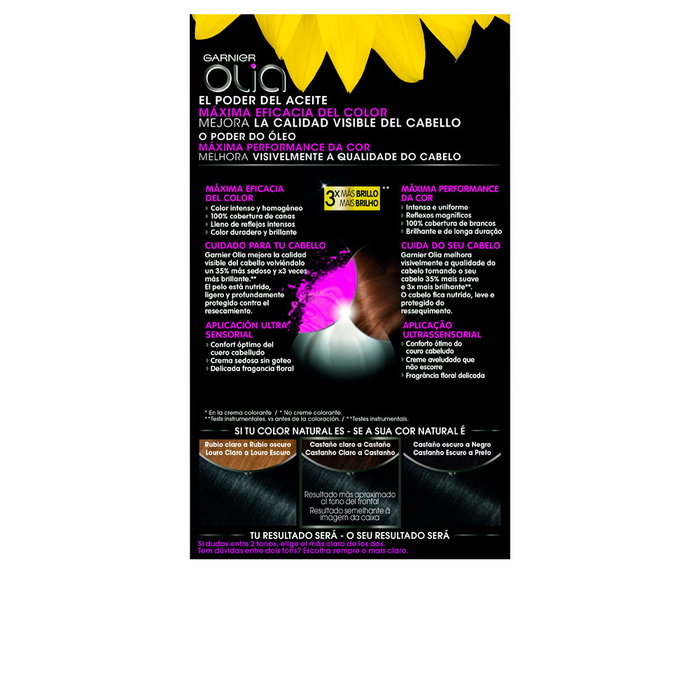 Garnier Olia Coloration Permanente Sans Ammoniaque Teinte 5.0 Brun Clair Garnier Olia Coloration Permanente Sans Ammoniaque Teinte 5.0 Brun Clair