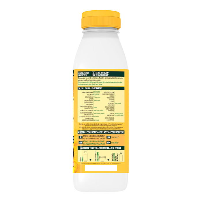 Garnier Fructis Hair Food Après-shampoing Ultra-Nourrissant Banane Cheveux Secs 350 ml
