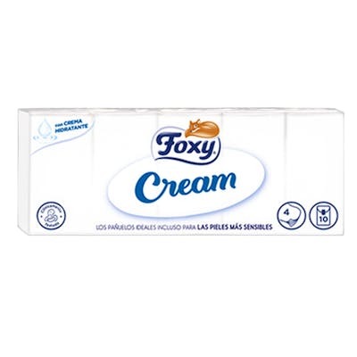 Foxy FACIAL CREAM Mouchoirs Peaux Sensibles 75 unités