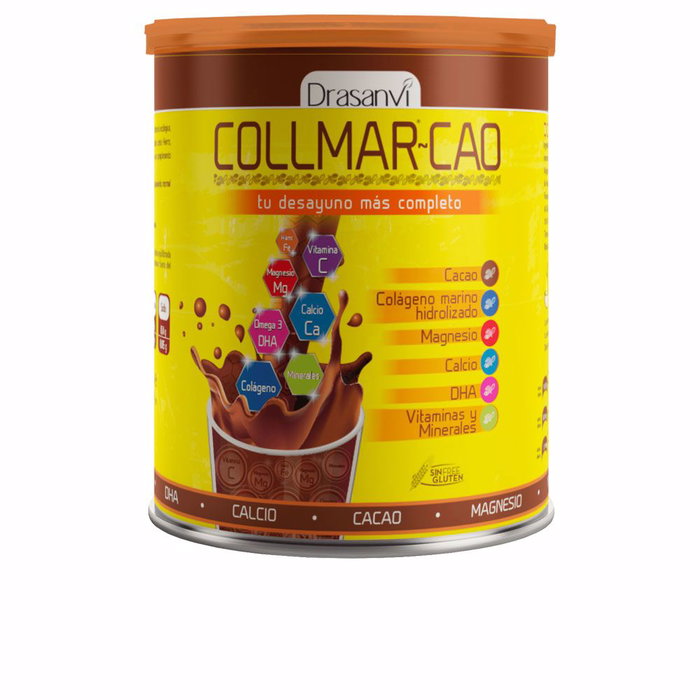 Drasanvi Collmar Cacao avec Collagène Marin Hydrolysé et DHA - Complément Nutritionnel Saveur Chocolat - 300g Drasanvi Collmar Cacao avec Collagène Marin Hydrolysé et DHA - Complément Nutritionnel Saveur Chocolat - 300g
