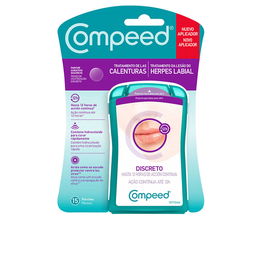 Compeed Patchs Invisibles Boutons de Fièvre - Traitement Discret et Efficace, 15 Patchs