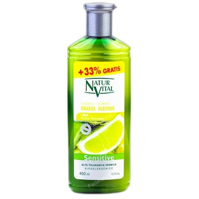 NATURALEZA Y VIDA Shampooing Sensitive pour Cheveux Gras 400 ml NATURALEZA Y VIDA Shampooing Sensitive pour Cheveux Gras 400 ml