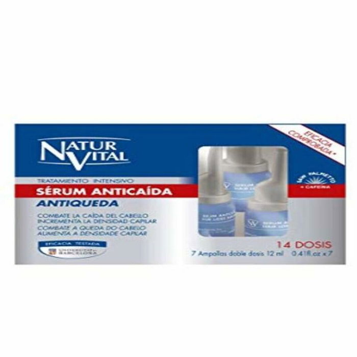 Natur Vital Sérum Anti-Chute Traitement Intensif 7 ampoules x 12 ml