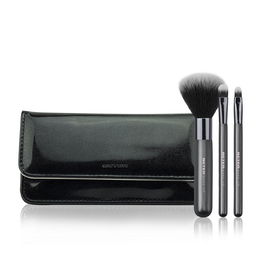 Beter Collection BLACK DAY TO NIGHT Coffret 4 Pièces Pinceaux Maquillage avec Trousse