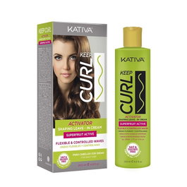 Kativa Keep Curl Activateur Leave-In Crème - Définit et contrôle les boucles - 200 ml