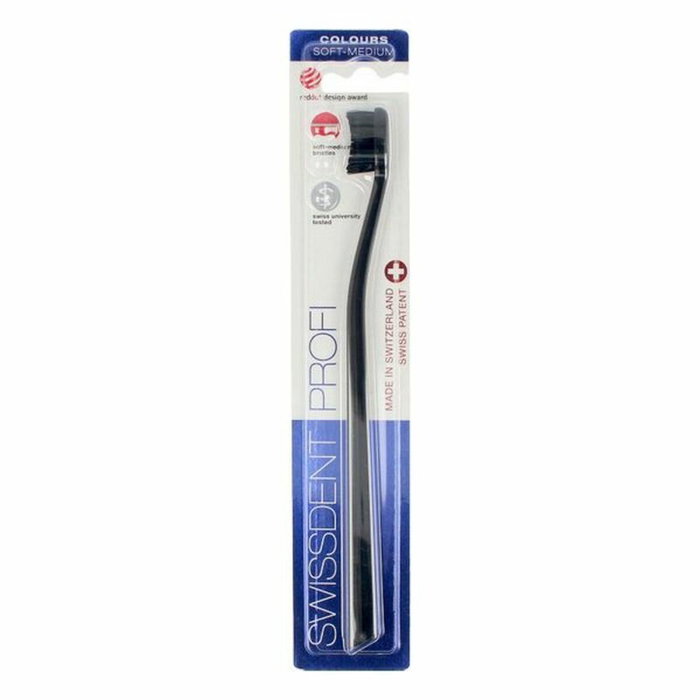 Swissdent COLOURS CLASSIC brosse à dents black&red Swissdent COLOURS CLASSIC brosse à dents black&red