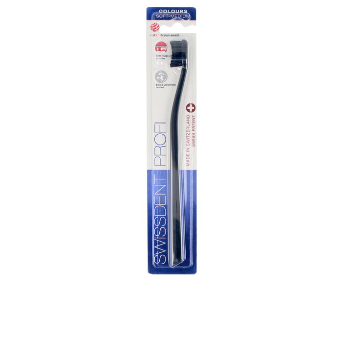 Swissdent COLOURS CLASSIC Brosse à dents #black&red 1 unité Swissdent COLOURS CLASSIC Brosse à dents #black&red 1 unité