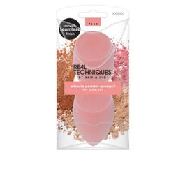 Real Techniques Éponges Maquillage Miracle Pack 2 U, Applicateur Poudre et Blush Sans Latex, Vegan Cruelty Free