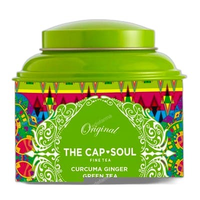 The Capsoul Thé vert en vrac, gingembre et curcuma 100 g