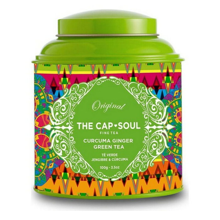 The Capsoul Thé vert en vrac, gingembre et curcuma 100 g