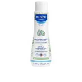 Mustela Gel de Bain Doux pour Corps et Cheveux Bébé et Enfant - Nettoyage Respectueux et Hydratant, 200 ml