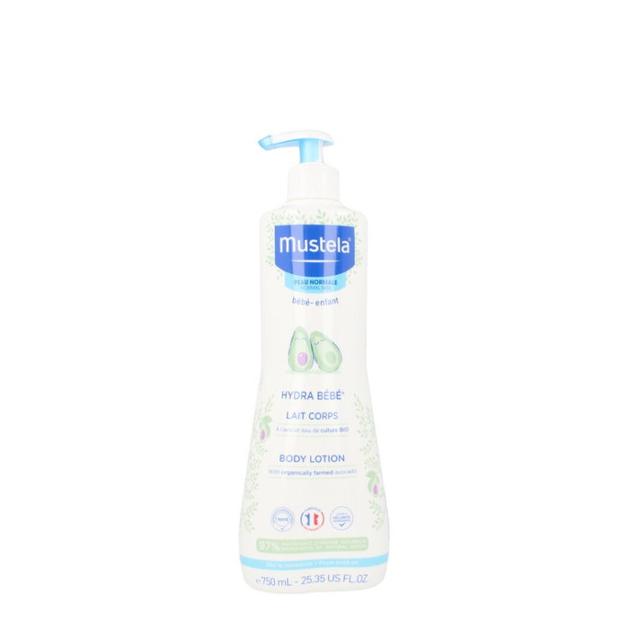 Mustela Hydra Bébé Lait Corporel Hydratant pour le Corps - Flacon 750 mL Mustela Hydra Bébé Lait Corporel Hydratant pour le Corps - Flacon 750 mL