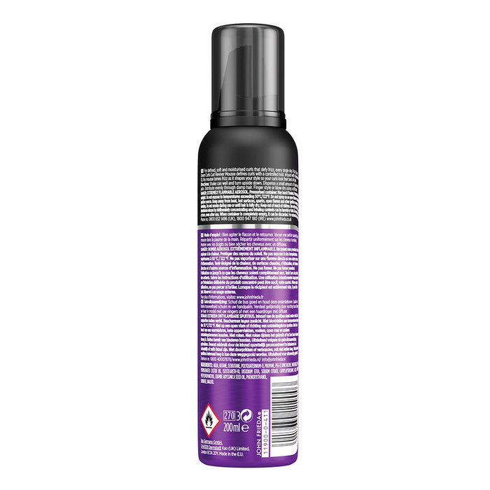 John Frieda FRIZZ-EASE Mousse pour Boucles Revitalisées 200 ml