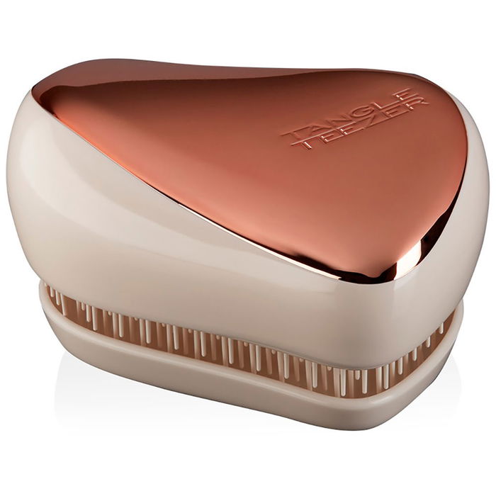 Tangle Teezer COMPACT STYLER Brosse Démêlante Rose Gold Cream, 1 unité