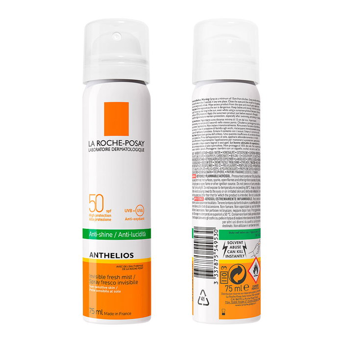 La Roche Posay ANTHELIOS Brume Visage Anti-Brillance Invisible SPF 50 75 ml