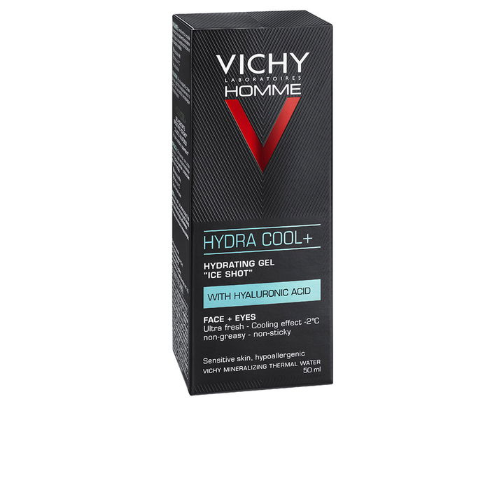 Vichy Hydra Cool+ Gel Hydratant Fraîcheur pour Peaux Sensibles Homme 50 ml