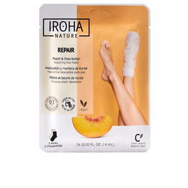 Iroha Chaussettes Masque pour Pieds Réparateur - Soin Hydratant Intensif - Lot de 2