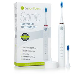 Beconfident Brosse à dents électrique blanchissante SONIC, Blanc/Or Rose, 1 unité