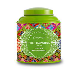 The Capsoul Thé Vert Méditerranéen en Vrac 100g Saveurs Fruits, Citron et Fleurs Antioxydant