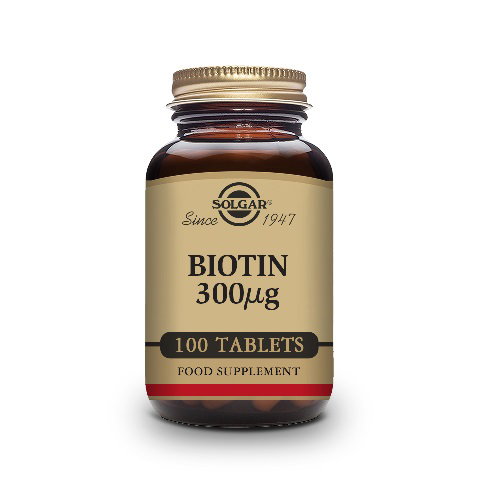 Solgar Biotine 300 µg, 100 comprimés