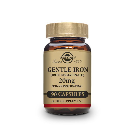 Solgar Iron Gentle Bisglycinate de fer 90 capsules végétales