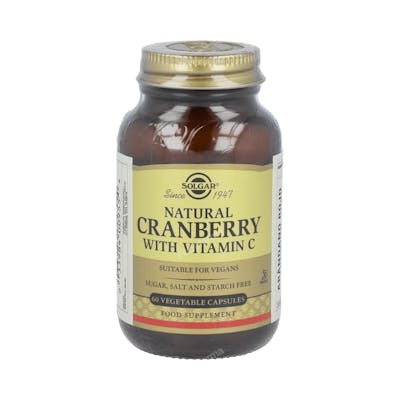 Solgar Canneberge et Vitamine C 60 capsules végétales