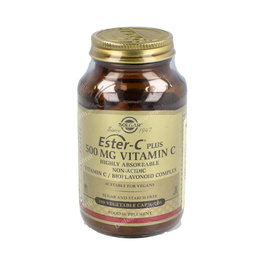 Solgar Ester C Plus 500 mg Complexe de Vitamine C 100 Gélules Végétales