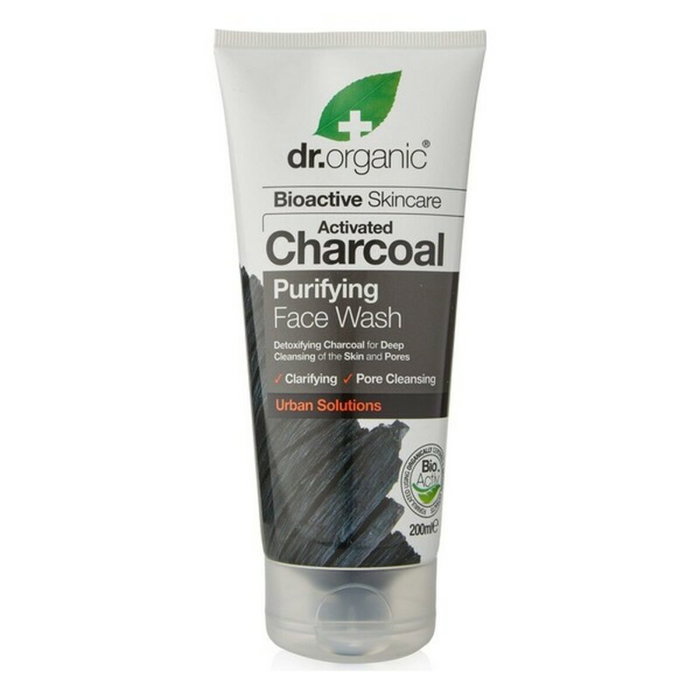 Dr. Organic Nettoyant Visage au Charbon Actif 200 ml