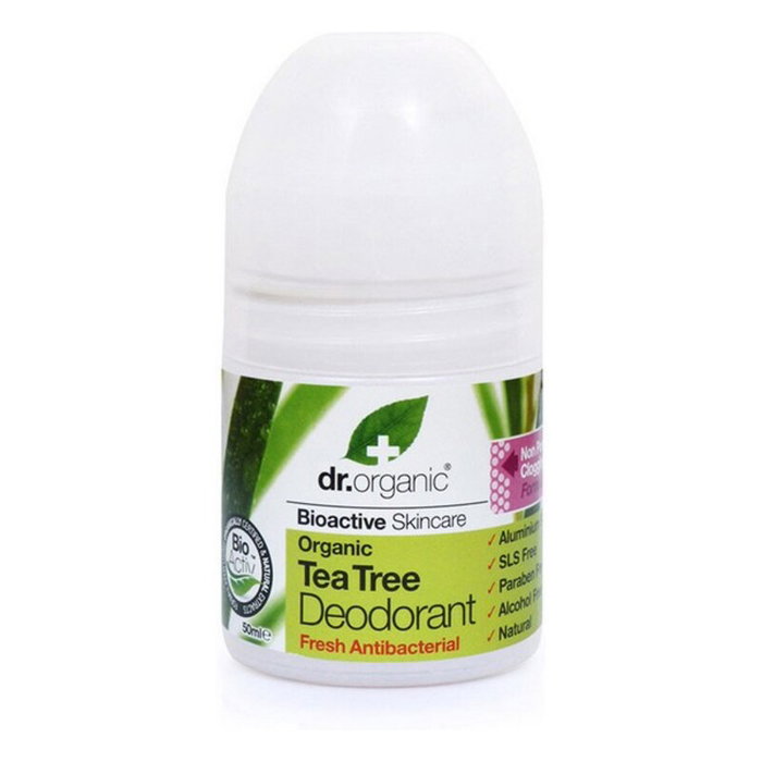 Dr. Organic Déodorant Roll-on Arbre à thé BIOACTIF 50 ml Dr. Organic Déodorant Roll-on Arbre à thé BIOACTIF 50 ml