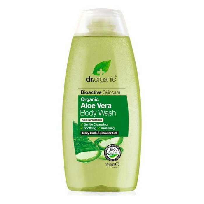 Dr.Organic Gel de douche et de bain à l'aloe vera biologique 250 ml Dr.Organic Gel de douche et de bain à l'aloe vera biologique 250 ml