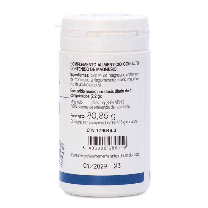 Ana Maria Lajusticia Cloruro de Magnesio 147 comprimidos - Aide contre fatigue, stress, équilibre électrolytique, métabolisme énergétique, système nerveux et muscles