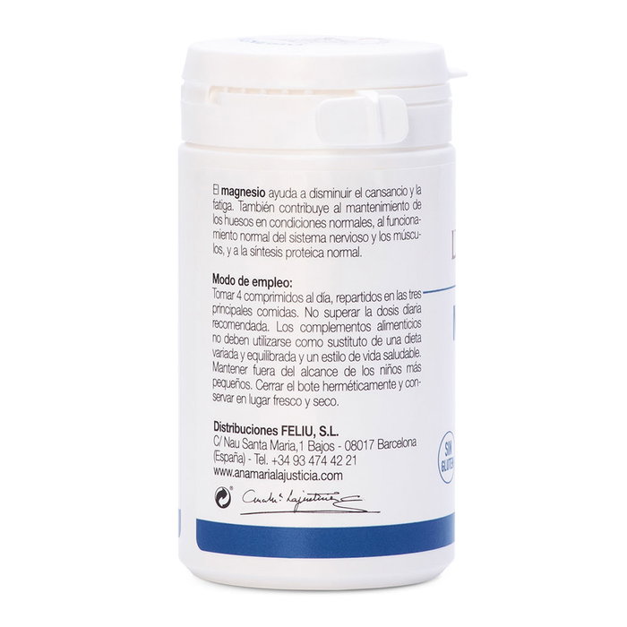 Ana Maria Lajusticia Cloruro de Magnesio 147 comprimidos - Aide contre fatigue, stress, équilibre électrolytique, métabolisme énergétique, système nerveux et muscles