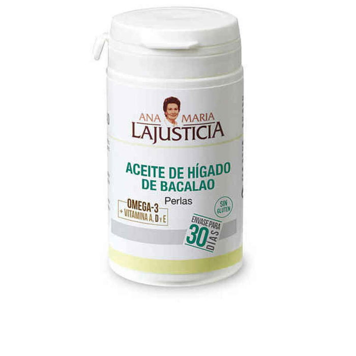 Ana María Lajusticia Huile de foie de morue + Vitamine E, 90 perles