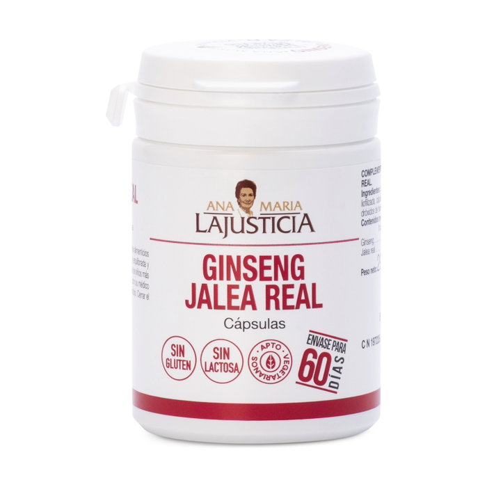 Ana Maria Lajusticia Ginseng avec Gelée Royale, 60 capsules Ana Maria Lajusticia Ginseng avec Gelée Royale, 60 capsules