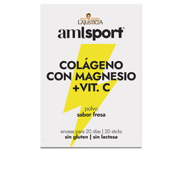 Amlsport Collagène avec Magnésium + Vitamine C saveur Fraise 20 sticks