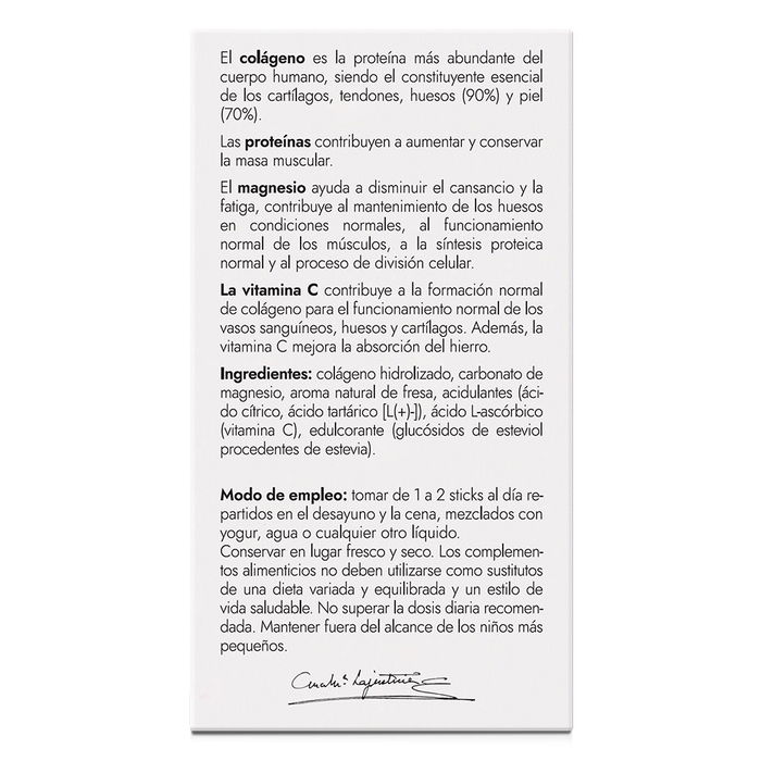 Amlsport Collagène avec Magnésium + Vitamine C saveur Fraise 20 sticks