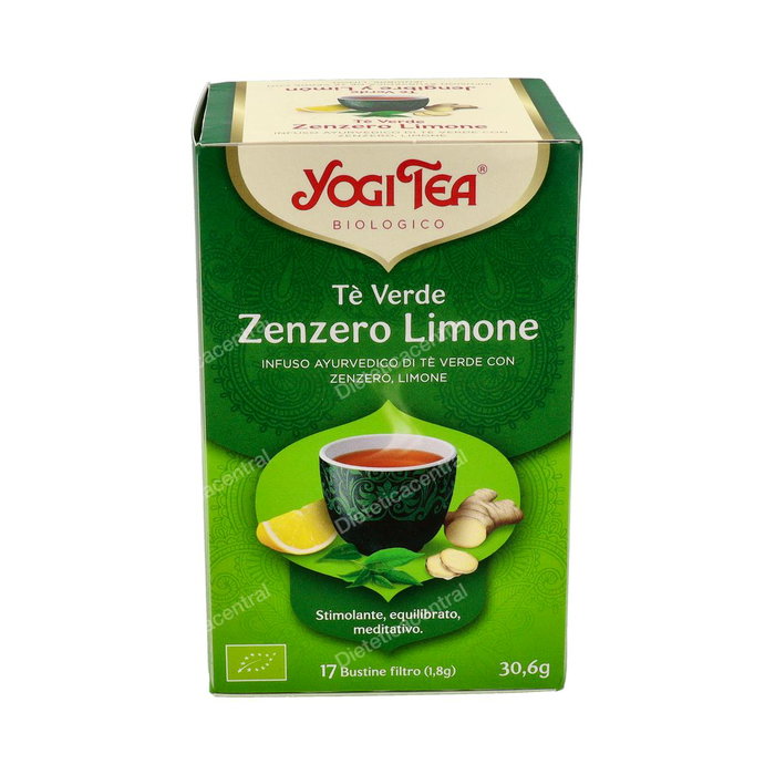 YOGI TEA Infusion Thé Vert Gingembre et Citron 17 sachets